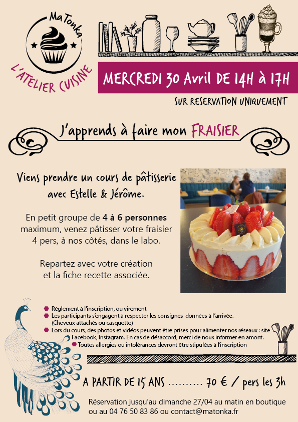 Cours de patisserie